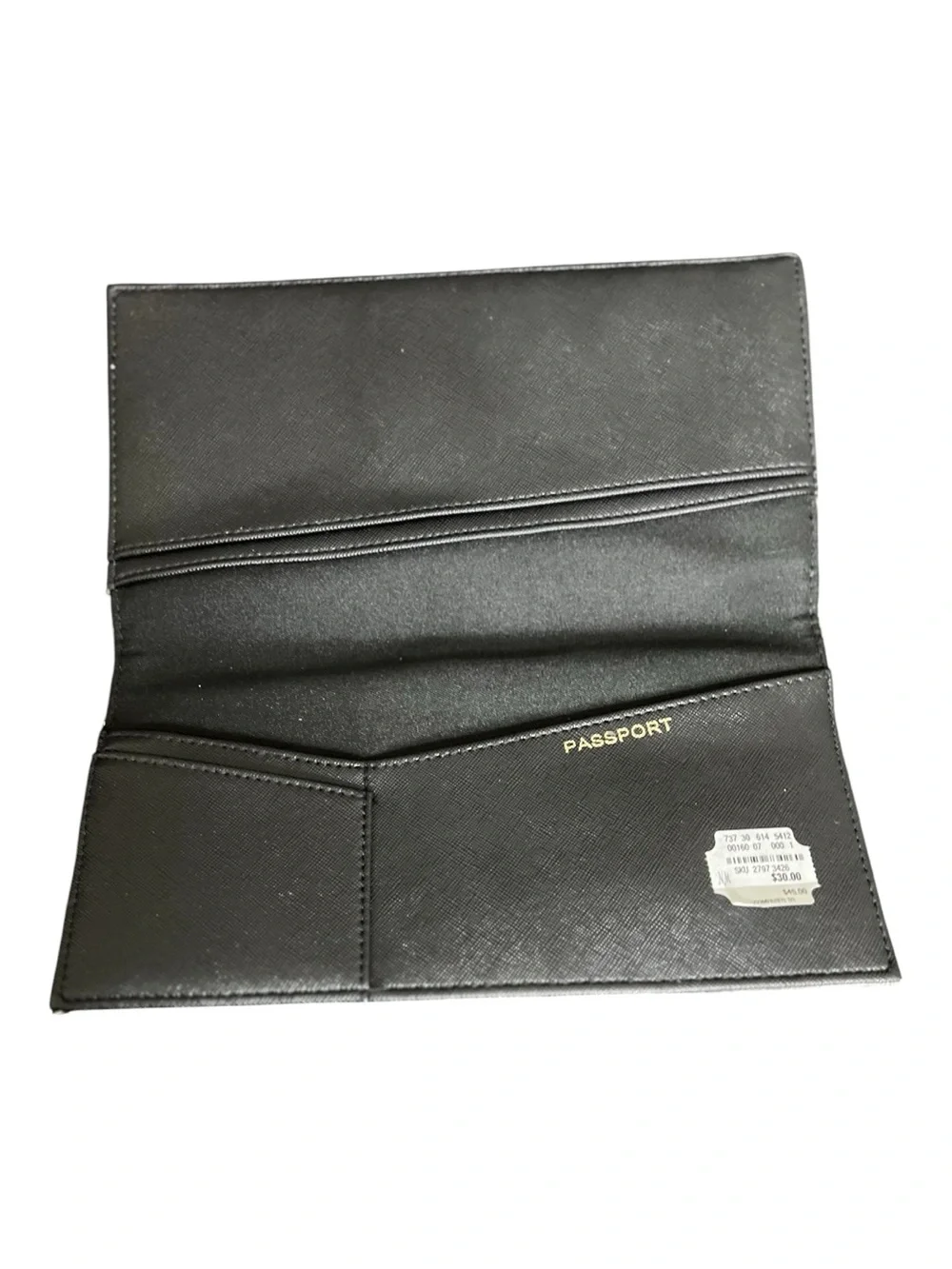 NEIMAN MARCUS Metallic Silver Snake Embossed Travel Wallet Organizer 9”x5” NWT